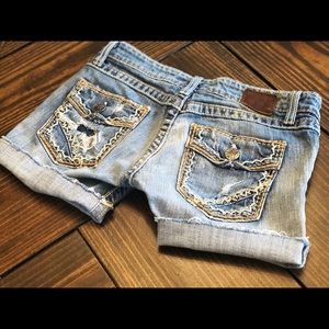 BKE Stella Stretch Denim Cut-Off Shorts